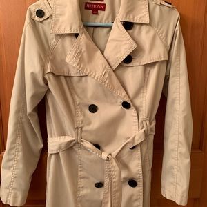Merona water repellent pea raincoat medium tan